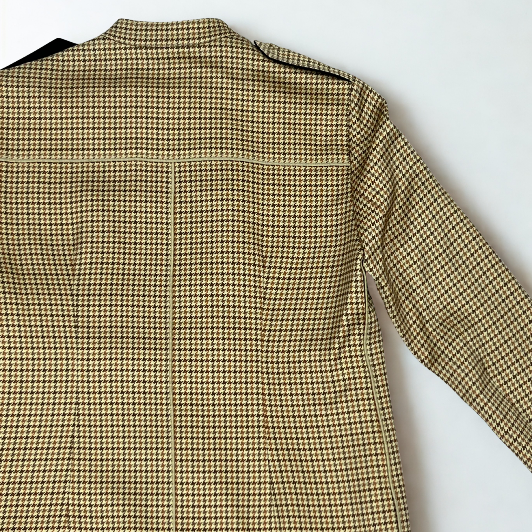 Vintage Céline plaid silk mini dress with front zip, early-2000s pre-Phoebe Philo design